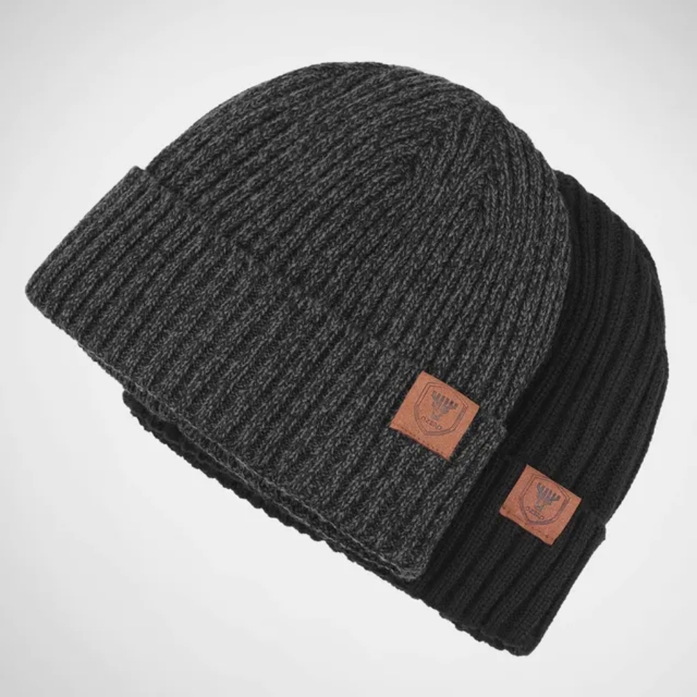 OZERO Winter Beanie Hat,  Thermal Polar Fleece Ski Stocking Skull Cap Unisex  X2